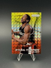 2014-15 Panini Prizm - Mychal Thompson #177 Yellow & Red Mosaic Prizm
