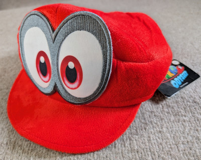 Nintendo Super Mario Odyssey Red Cappy Hat One Size Fits Most 2018 NEW Big Eyes