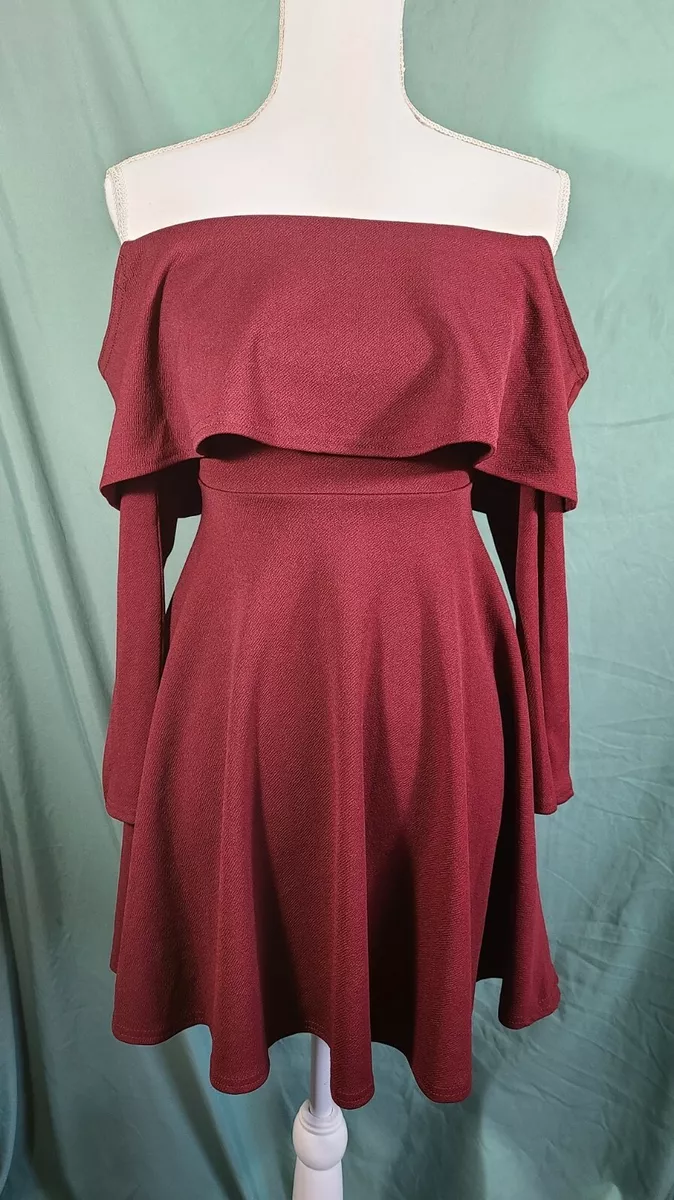 Boohoo night outlet red dress