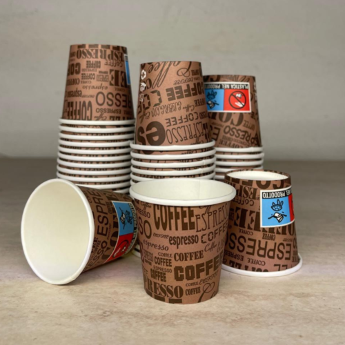 1000 bicchierini caffè di carta 75ml BIANCHI biodegradabili e per bevande calde. - Foto 2 di 3
