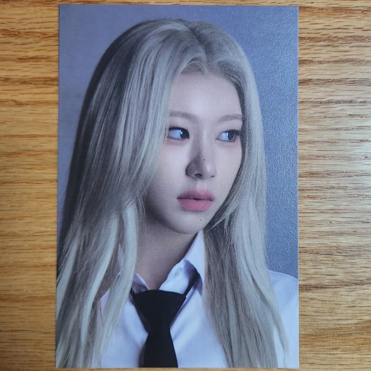 Chaeryeong Official Postcard Itzy Gold Imaginary Friend Version