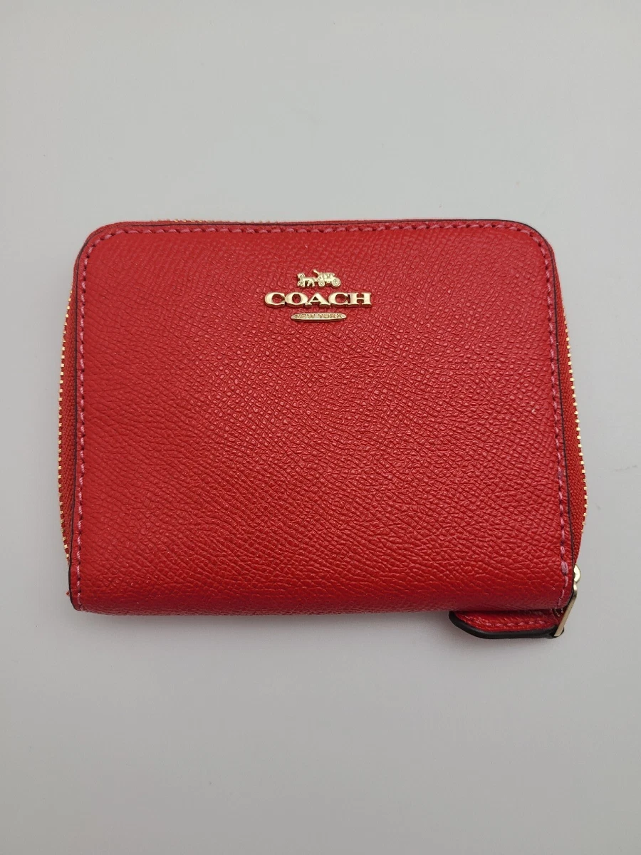 Coach red online wallet