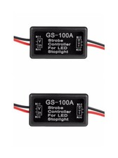 2pcs Flash Strobe Controller Box Flasher Module LED Brake Stop Light Tail Lamp