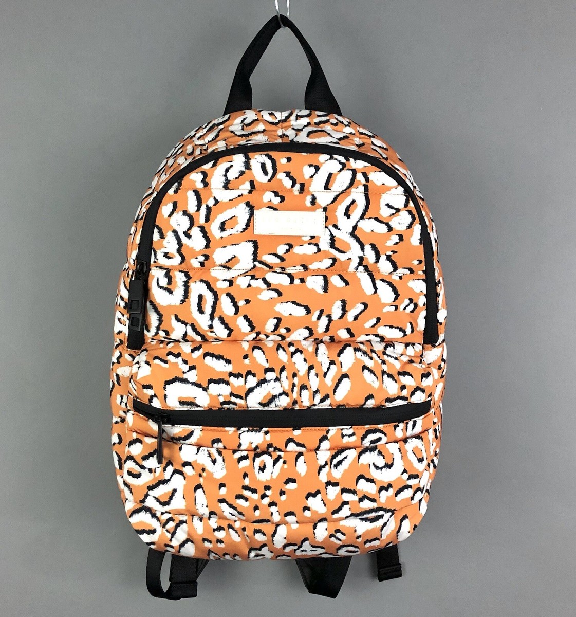 Ted Baker leopard print leather backpack TED BAKER Quiltoe Leopard Quilted Backpack in Olive MSRP$190  main image 2
