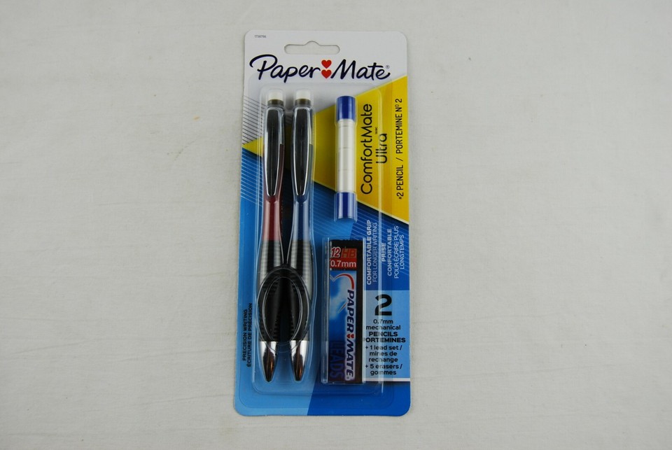 Lot Of 3 Paper Mate Comfortmate Ultra Mechanical Pencil 0.7mm 12 HB ...