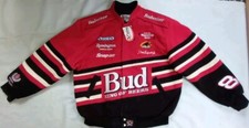 VTG NWT CHASE JH DESIGN CAR #8 DALE EARNHARDT JR AUTHENTIC CREW JACKET SIZE L