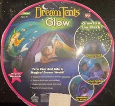 Dream Tents Glow in the Dark childs bed covering pop up twin size easy set up