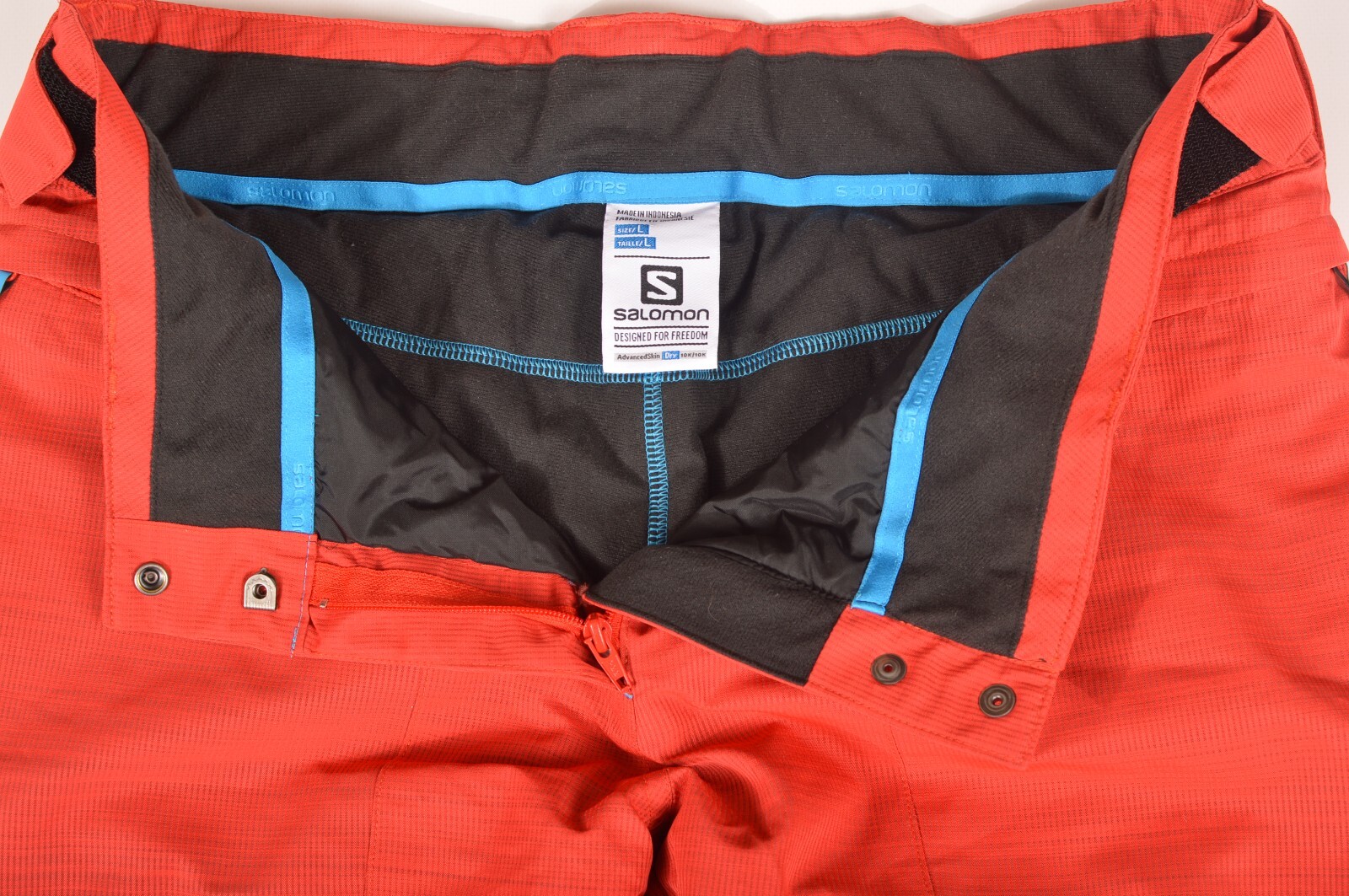 Salomon AdvancedSkin Dry 10k 10k Wmns pantaloni da sci da neve rossi blu 366039 taglia L