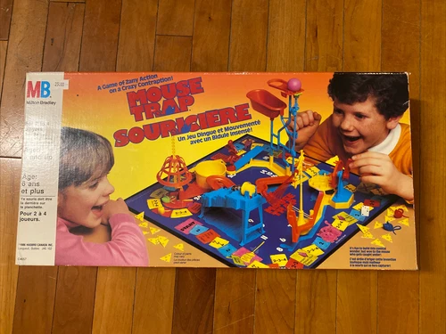 Vintage 1986 Milton Bradley Mouse Trap Board Game Complete