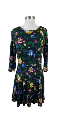 Erdem Black Floral Knit Vivi Dress Size US 12 Low Back Luxury | eBay