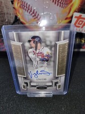 2024 Topps Tier One Vaughn Grissom Break Out Auto Gold #'d /199 Braves Red Sox