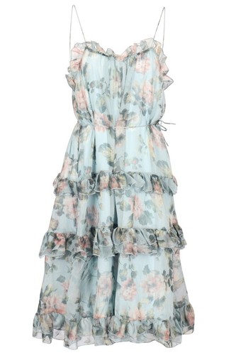OJAY Floral chiffon tiered midi dress - Picture 4 of 13