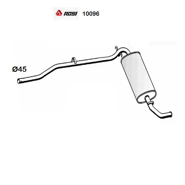Rosi Hinterer SchalldäMpfer Seat Ronda FüR SE022115315A-image