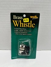 Stainless Steel Whistle w/ Cord Emergency Hiking Camping Safety Sports Gear