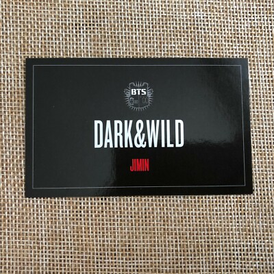 BTS JIMIN [ Dark & Wild Official Photocard ] 1st Studio Album