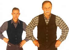 Kamizelka Manchester jak z czasów dziadka czarna lub brązowa