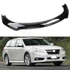 For Subaru Legacy 2009-2021 Glossy Black Front Bumper Lip Splitter Spoiler Kit