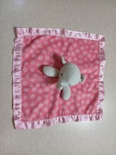 Circo Baby Lovey Elephant Pink Dots Fleece Satin Comfort Soother