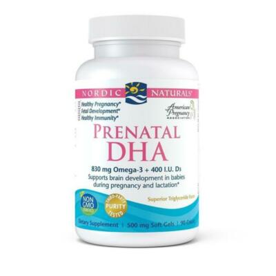 Nordic Naturals Prenatal DHA 500 MG Soft Gels - 90 Count