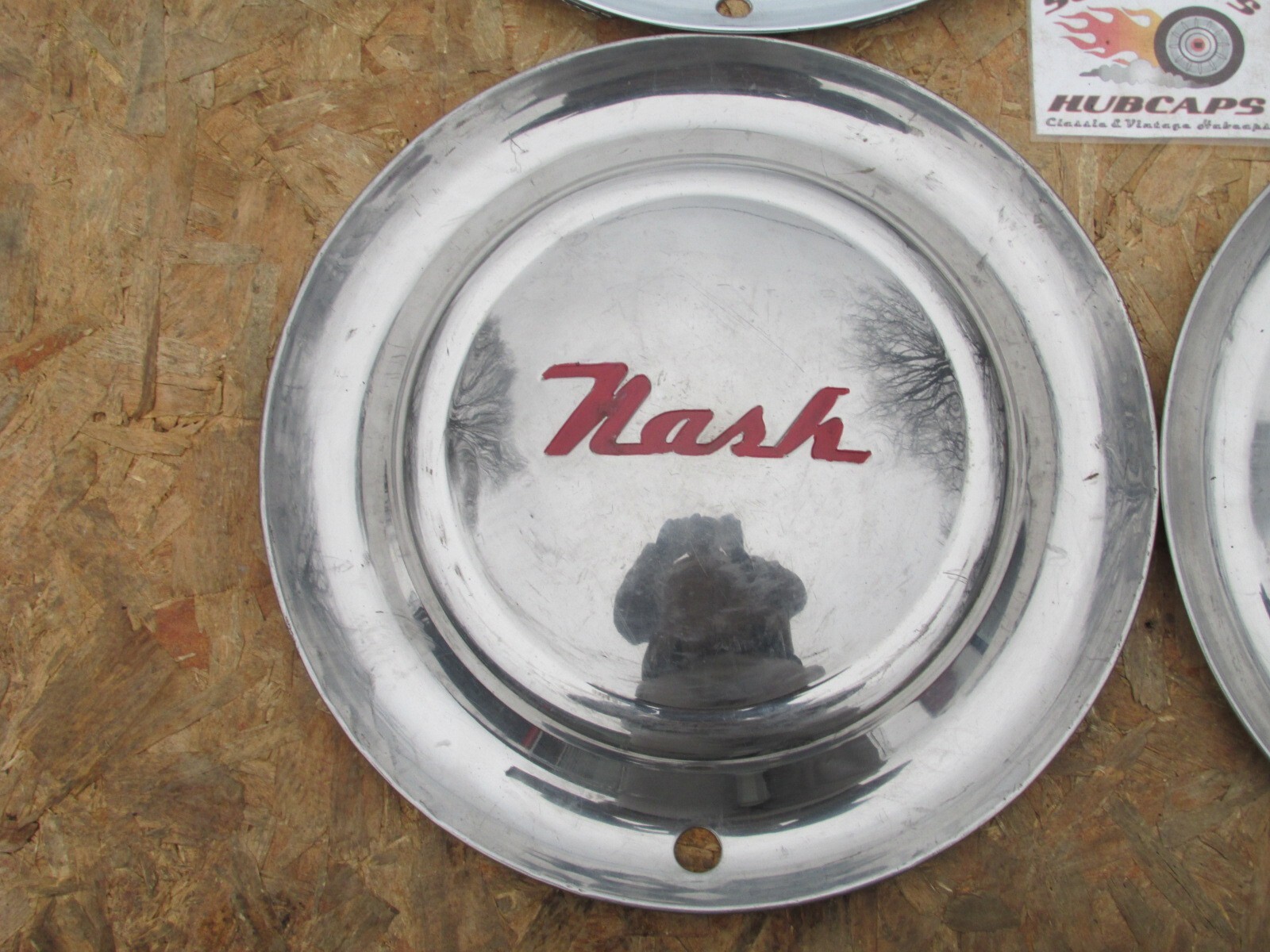 195255 NASH RAMBLER, STATESMAN, AMBASSADOR 15" WHEEL COVERS, HUBCAPS