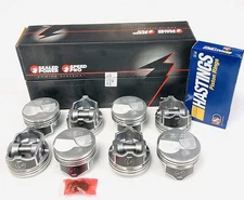 SPEED PRO Hypereutectic 30cc Dome Pistons+CAST Rings Kit Chevy BB 454 7.4L STD