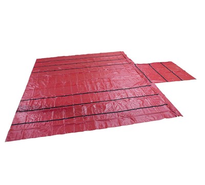 Heavy Duty 18oz Lumber Tarp 18' x 24' (8' Drop) - Red