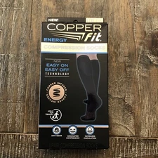 Copper Fit Energy Compression Socks Black L/XL