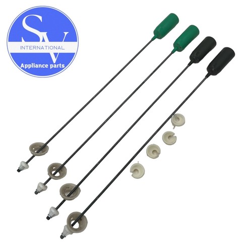 GE Washer Suspension Rod & Spring WG04F01777 WH16X10057 WH16X544 (SET 4 ...