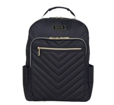 KENNETH COLE REACTION Chelsea Chevron Laptop Backpack Black 15  Laptop New/ Tags