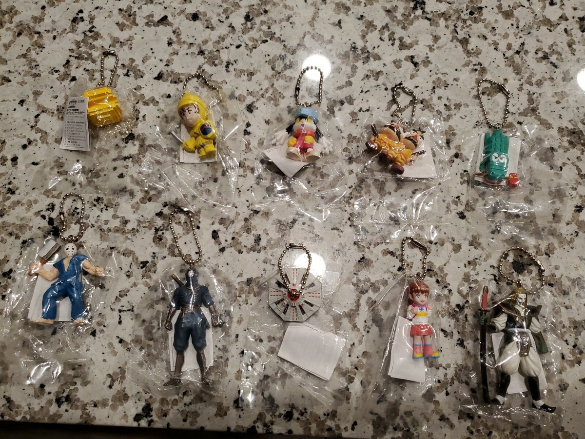 Namco Hall of Fame Figure Keychains Complete Set of 10 Japan