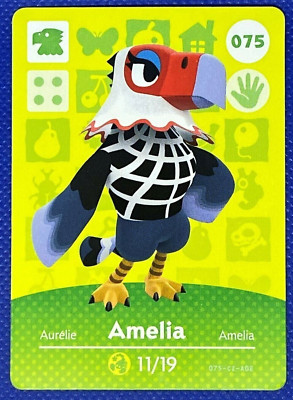 Carta Amiibo Animal Crossing #297 Apollo Autentica - Mai Scansionata, In Custodia Protettiva