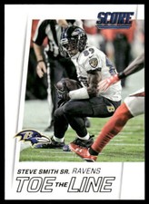 2016 Score Steve Smith Sr. 12 Toe the Line   Baltimore Ravens
