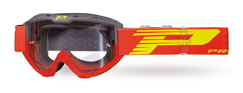 Lunettes PG3450 LS Riot Grey Red anti-buée pour moto cross et enduro tout-terrain