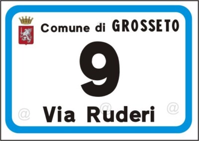 Targa Incisa Per Numero Civico Autoadesiva, 15 X 10 Cm, In Alluminio Spazzolato - Foto 4