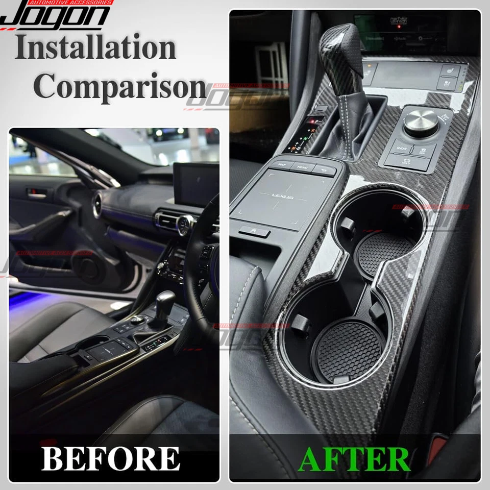 Carbono seco para Lexus RC F RCF Track ART 21+ consola central paneles de caja de cambios Foto 2 de 4