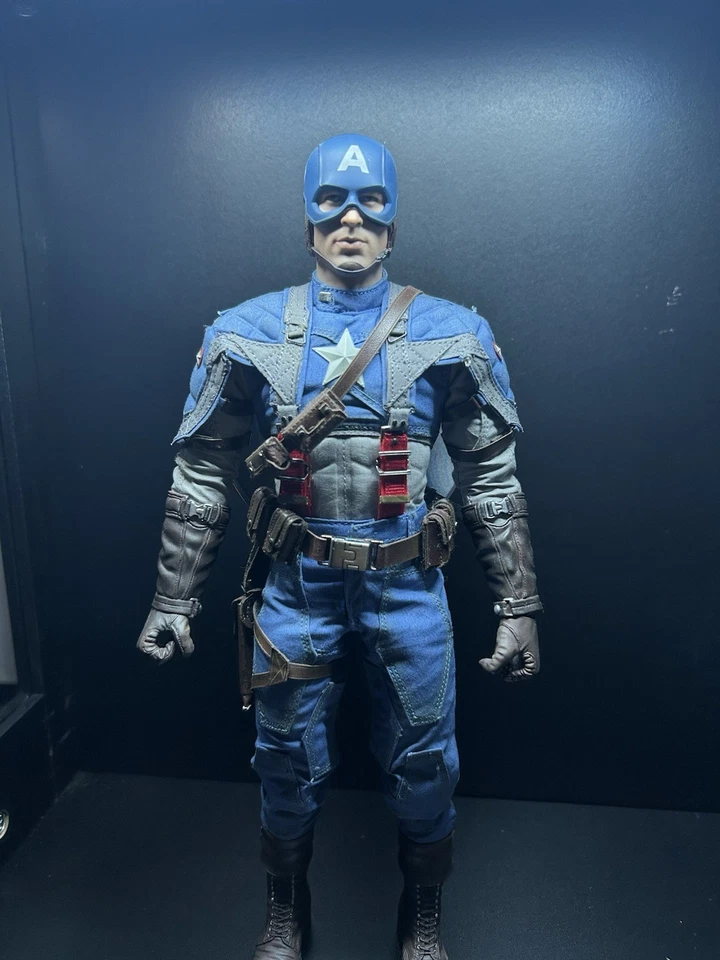 Figura Hot Toys MMS156 Capitán América escala 1/6 Chris Evans el primer vengador Foto 2 de 4