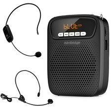 Portable Voice Amplifier Wireless Wired Headset Microphone Speaker Mini Lig...