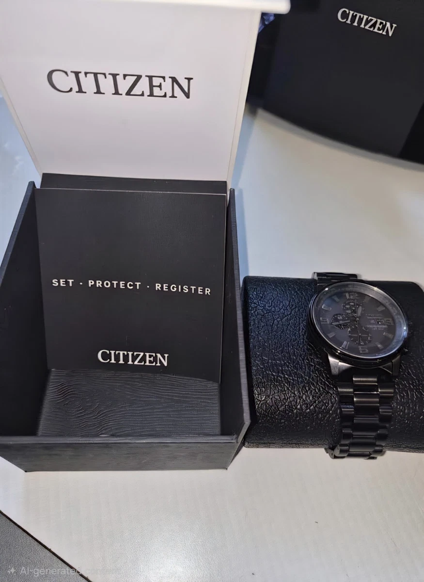 Citizen Eco-Drive Titanium Band Titanium Case Wristwatches for