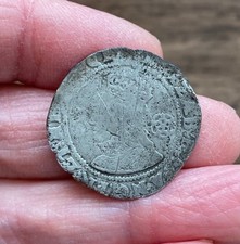 ELIZABETH I (1558-1603) SILVER SIXPENCE. DATED 1593.