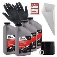 Factory Racing Parts 10W40 4 qt Oil Change Kit For Suzuki GSX650F GSX750 GSF1200 47.99 per gallon