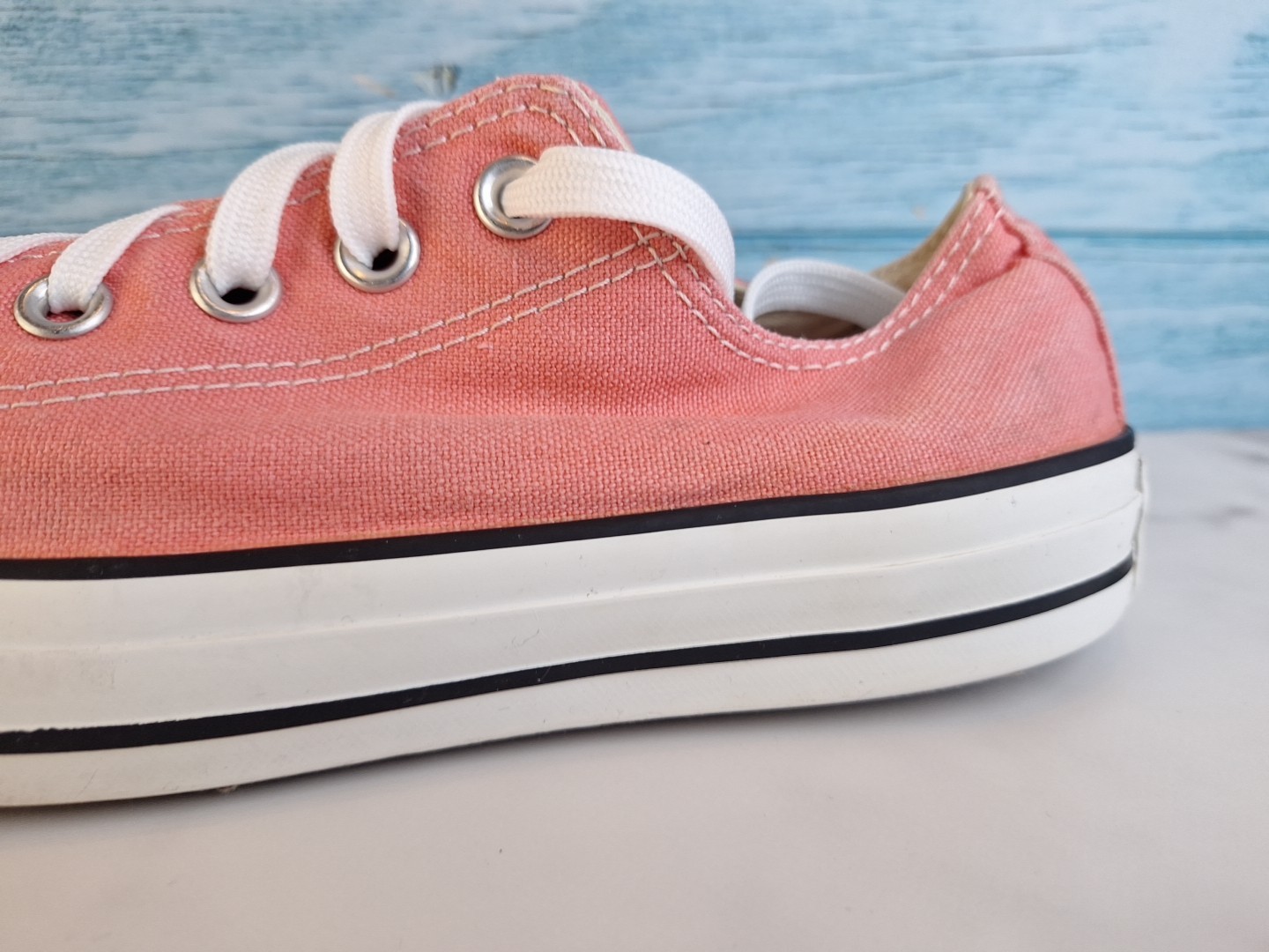 Converse All Star Chuck Taylor Low Top Pink Canvas Sneakers Mens 6 thumbnail 4