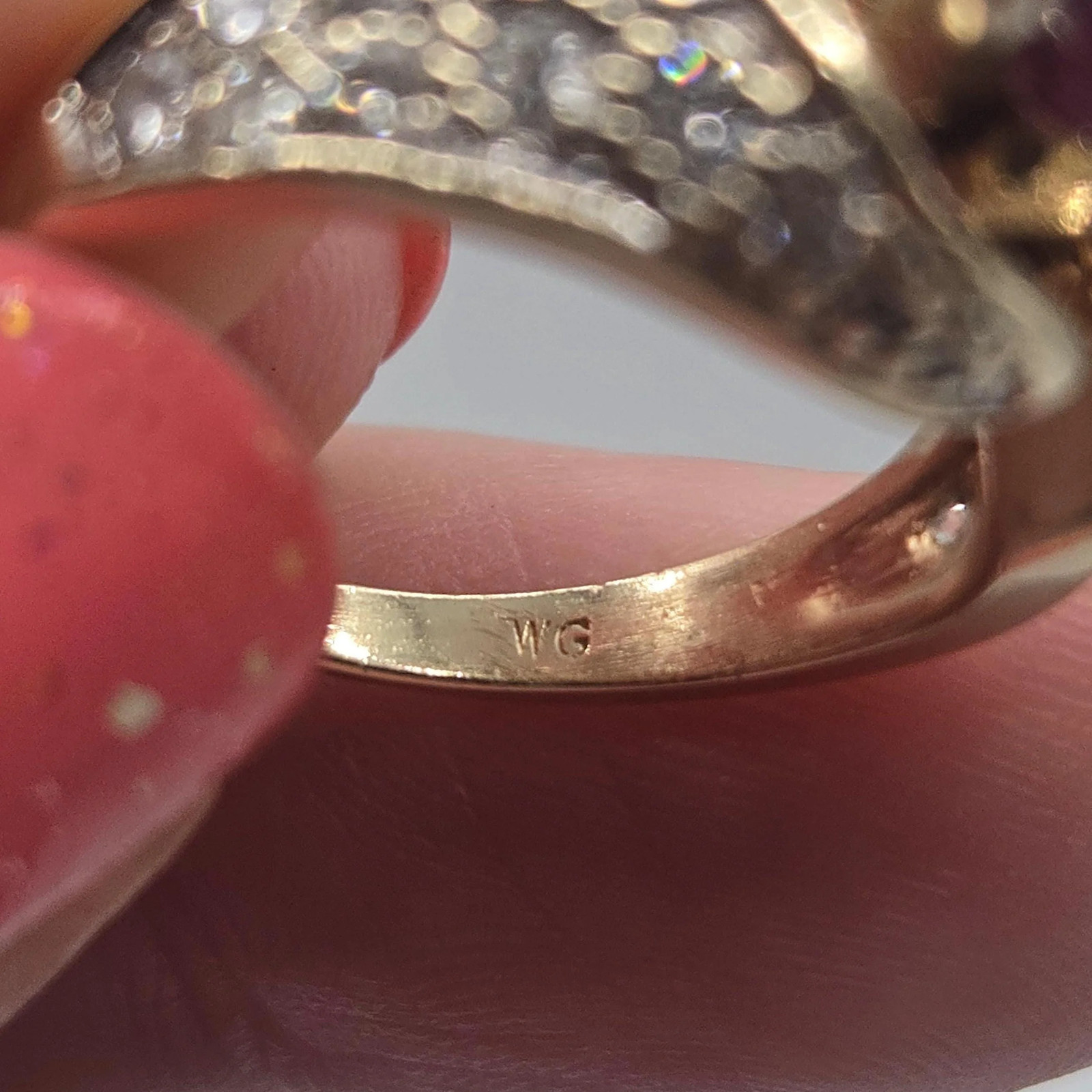 Solid 14K Yellow Gold Ruby Ring with 24 Diamond A… - image 11