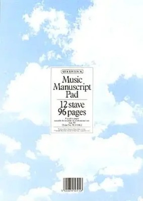 Music Manuscript Book: 12 Stave 96 Pages | A4 | Woodstock Manuscript | Buch