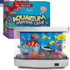 Fish Lamp Aquarium Moving Fish Sensory Light Relaxation D cor Gift All Ages New