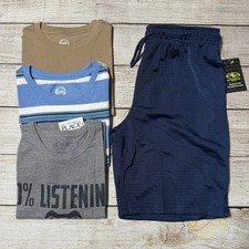 Boys Lot Of Clothes For Spring/Summer Size 14. NWT 3 S/S Shirts, Shorts, Casual