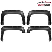 Fender Flares Fits 2016-2018 Gmc Sierra 1500 Fleetside Smooth Pocket Rivet Style