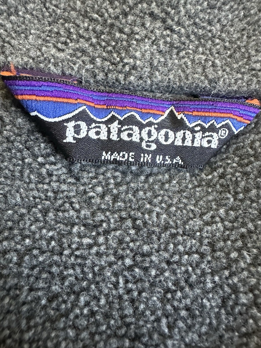 Patagonia Shelled Synchilla Bomber Jacket Vintage 90s, Size L Made