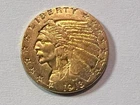 1913 $2.50 Indian Head Quarter Eagle Gold Coin Pre-1933