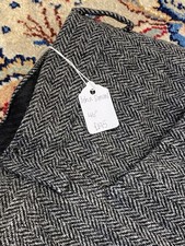 John Simons Tweed Wool Trousers 1960s mod style 30” waist unfinished inseam 