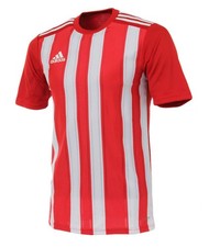 Adidas Youth STRIPE 21 Tee Shirt Running Red Training Kid Top Jersey GN7636